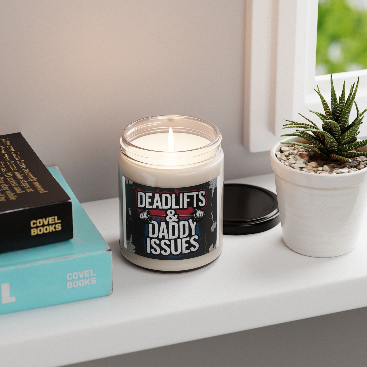 Deadlifts & Daddy Issues – GymFailz Scented Soy Candle - Motivational Fitness Decor