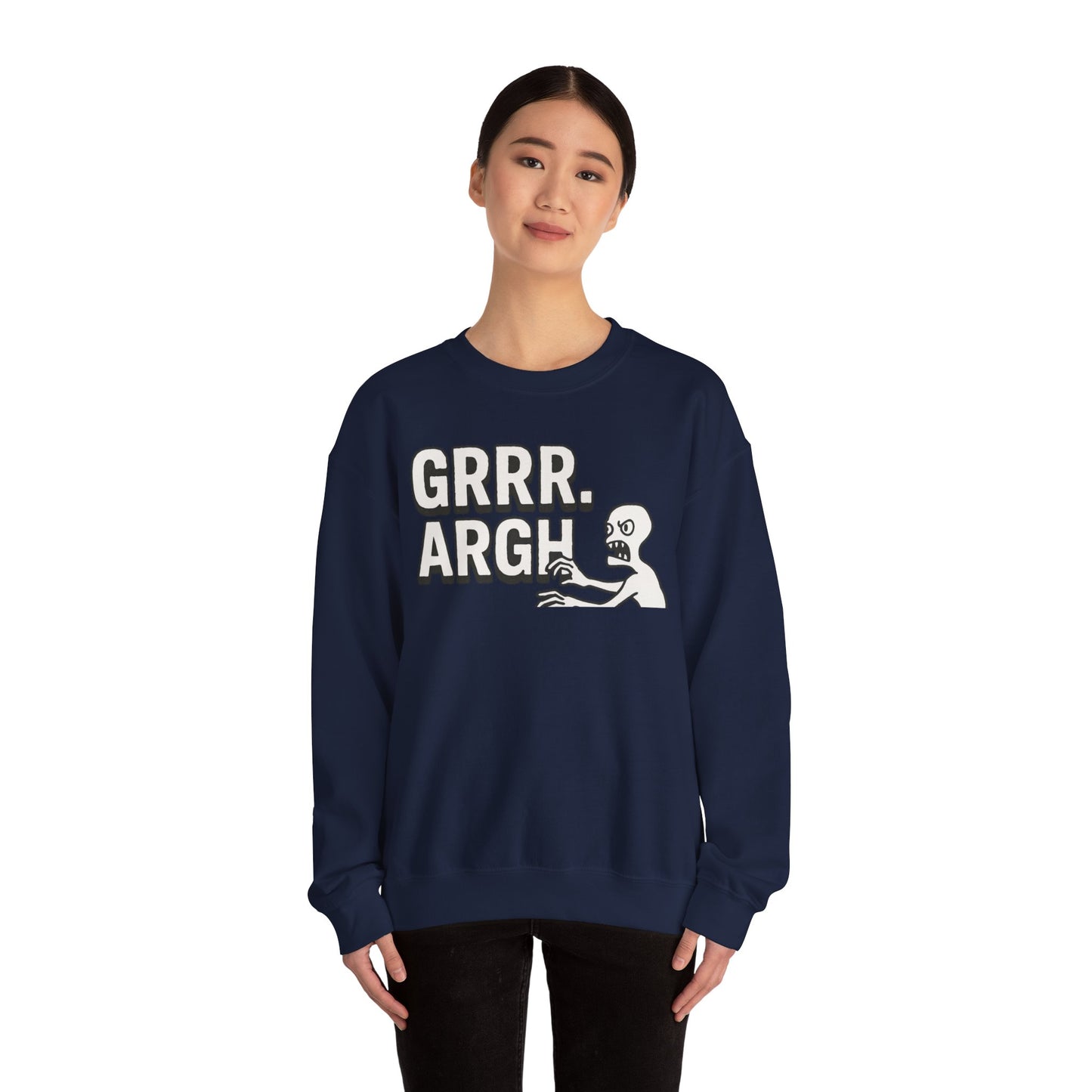 Buffyverse Sweatshirt, Grrr Argh Slayer Jumper, TV Show Fan Apparel, Cozy Crewneck Pullover, Cult Classic Clothing, Horror Fan Gift