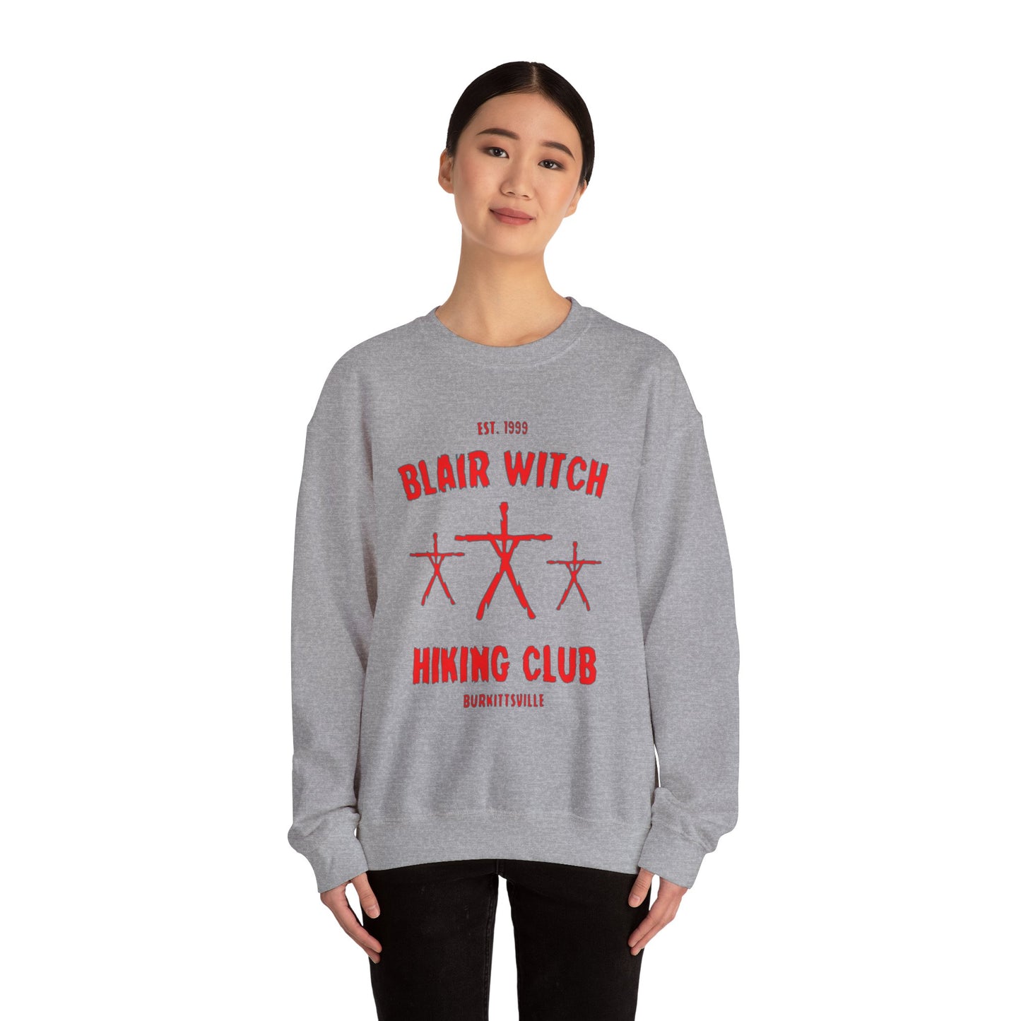 Blaire Witch Hiking Club Sweatshirt, Outdoor Adventure Clothing, Nature Lover Gift, Camping Crewneck Jumper, Wilderness Hike Apparel