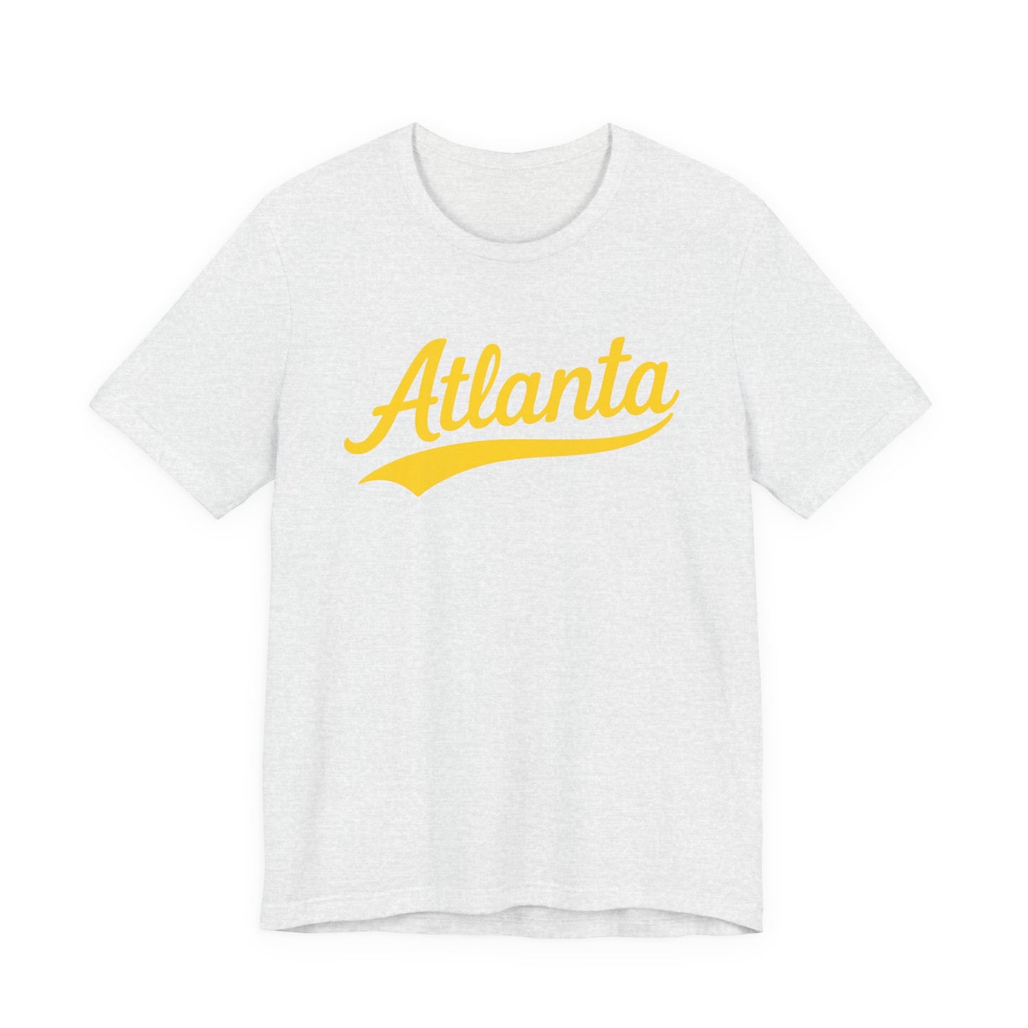 City Personalized Tshirt, Customized Gift Tee, Atlanta Yellow, Unisex Jersey Shirt, Travel Shirt