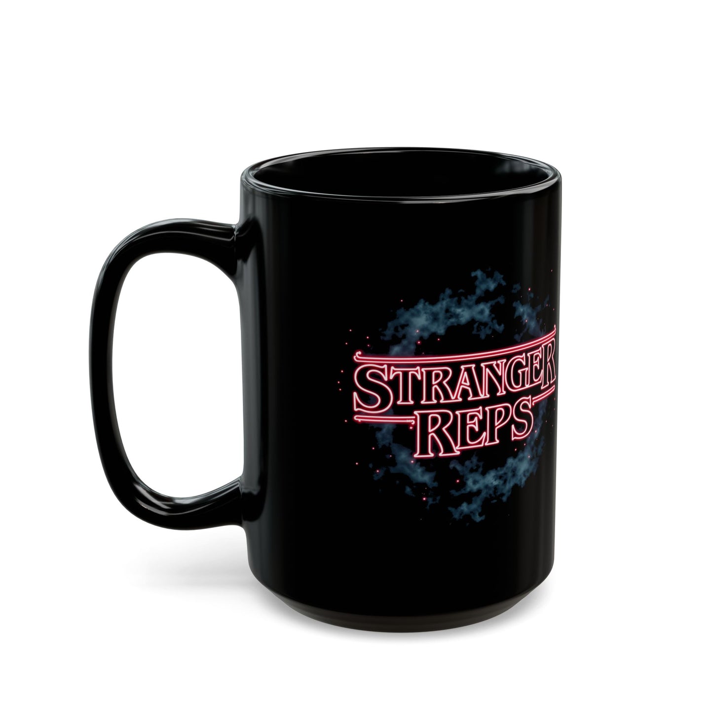 Stranger Reps Black Mug - 11oz & 15oz - Perfect for Fans of Sci-Fi Shows