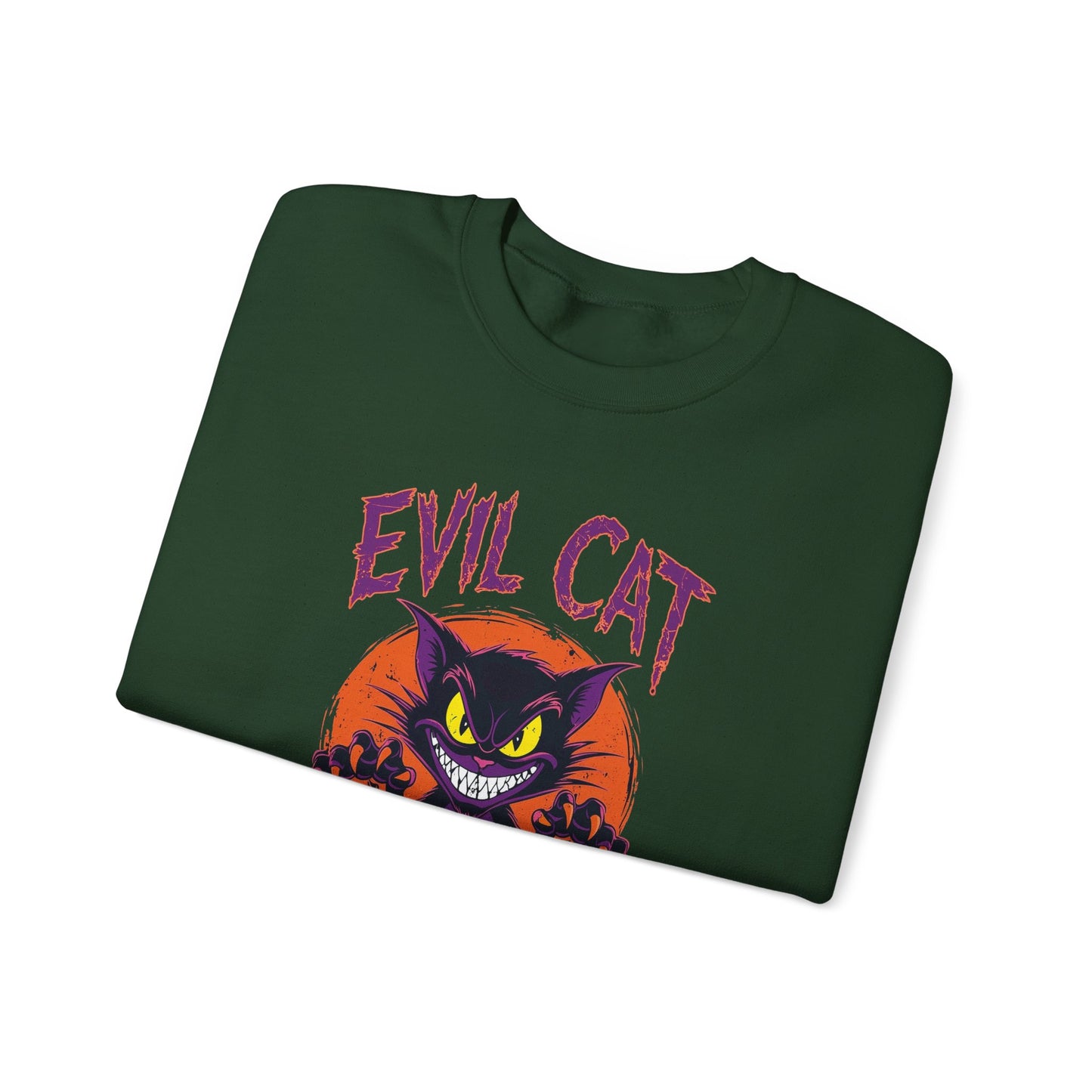 Evil  Cat Unisex Sweatshirt, Funny Cat Lover Gift, Gotham City Theme, Graphic Pullover,Jumper