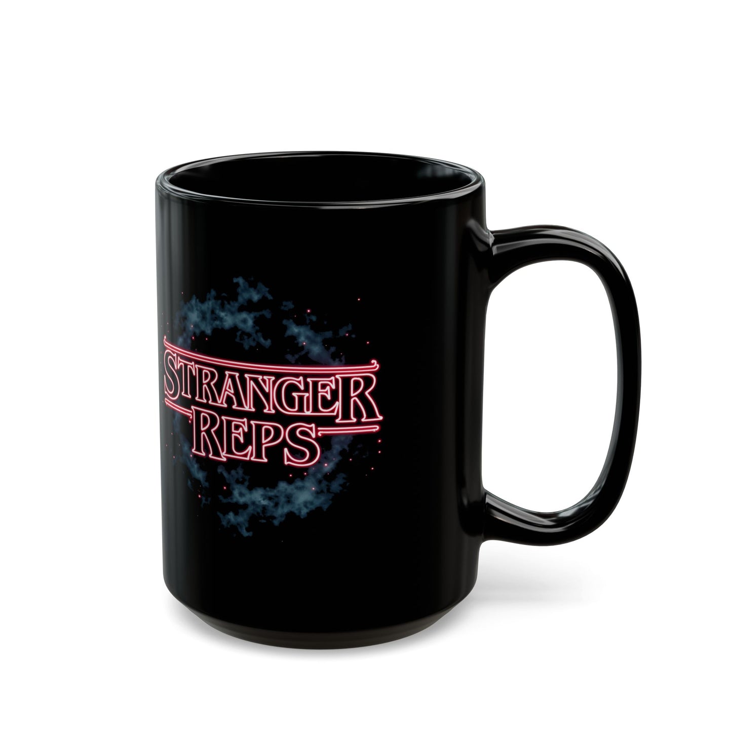 Stranger Reps Black Mug - 11oz & 15oz - Perfect for Fans of Sci-Fi Shows