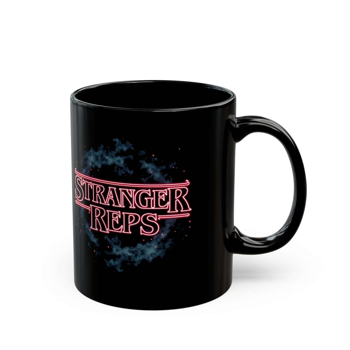 Stranger Reps Black Mug - 11oz & 15oz - Perfect for Fans of Sci-Fi Shows