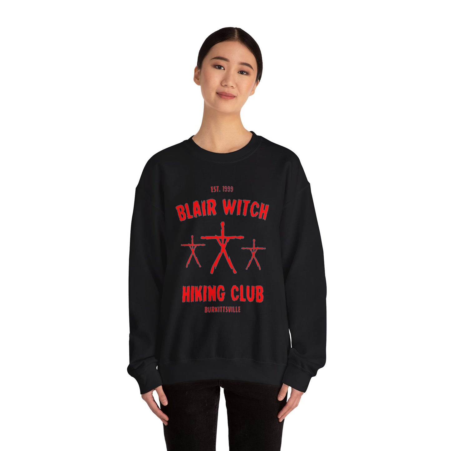 Blaire Witch Hiking Club Sweatshirt, Outdoor Adventure Clothing, Nature Lover Gift, Camping Crewneck Jumper, Wilderness Hike Apparel