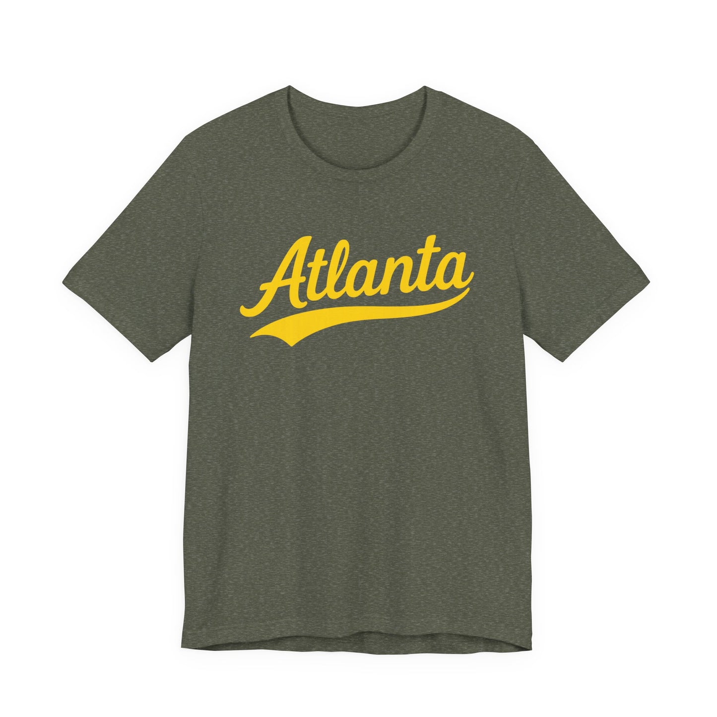City Personalized Tshirt, Customized Gift Tee, Atlanta Yellow, Unisex Jersey Shirt, Travel Shirt