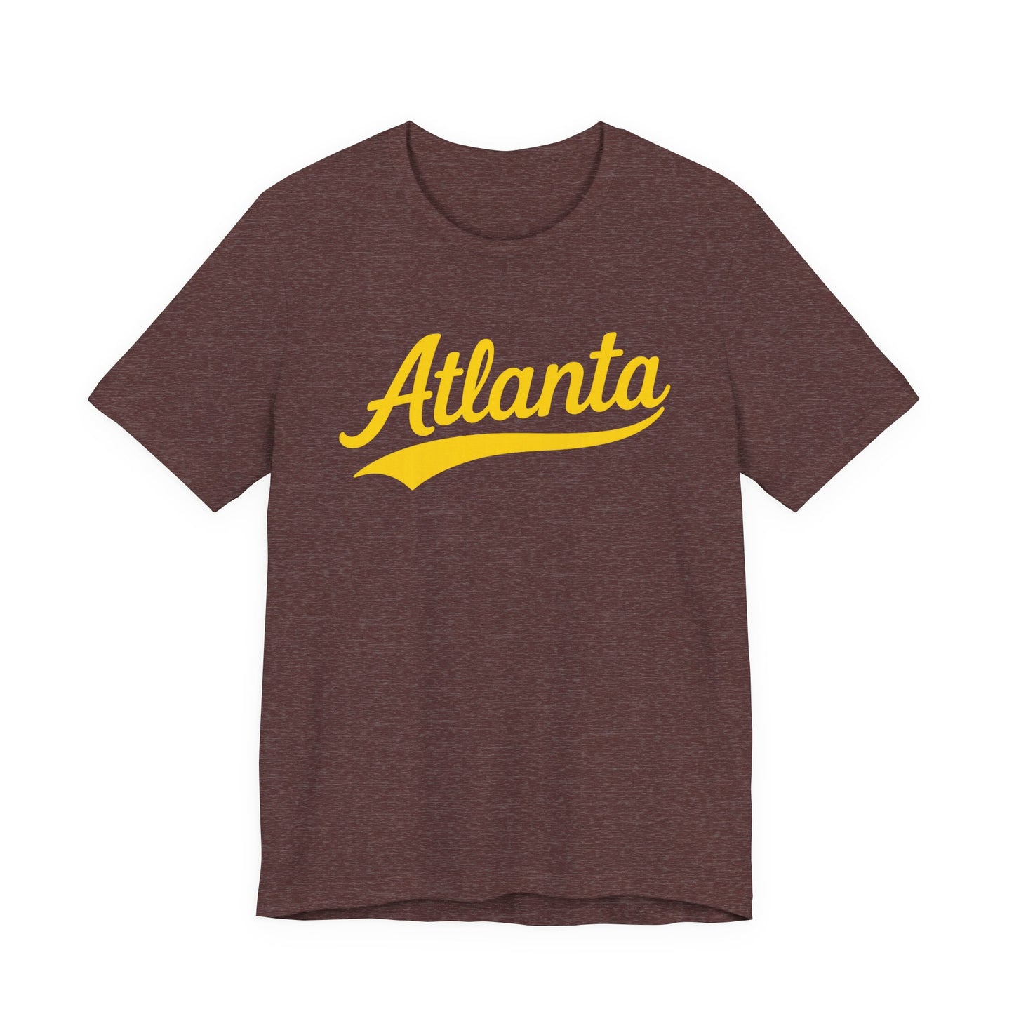 City Personalized Tshirt, Customized Gift Tee, Atlanta Yellow, Unisex Jersey Shirt, Travel Shirt