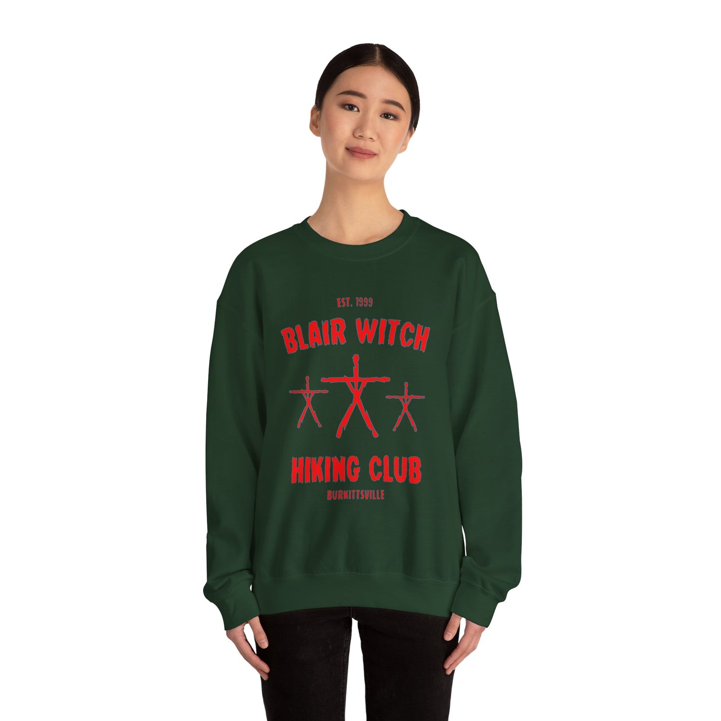 Blaire Witch Hiking Club Sweatshirt, Outdoor Adventure Clothing, Nature Lover Gift, Camping Crewneck Jumper, Wilderness Hike Apparel