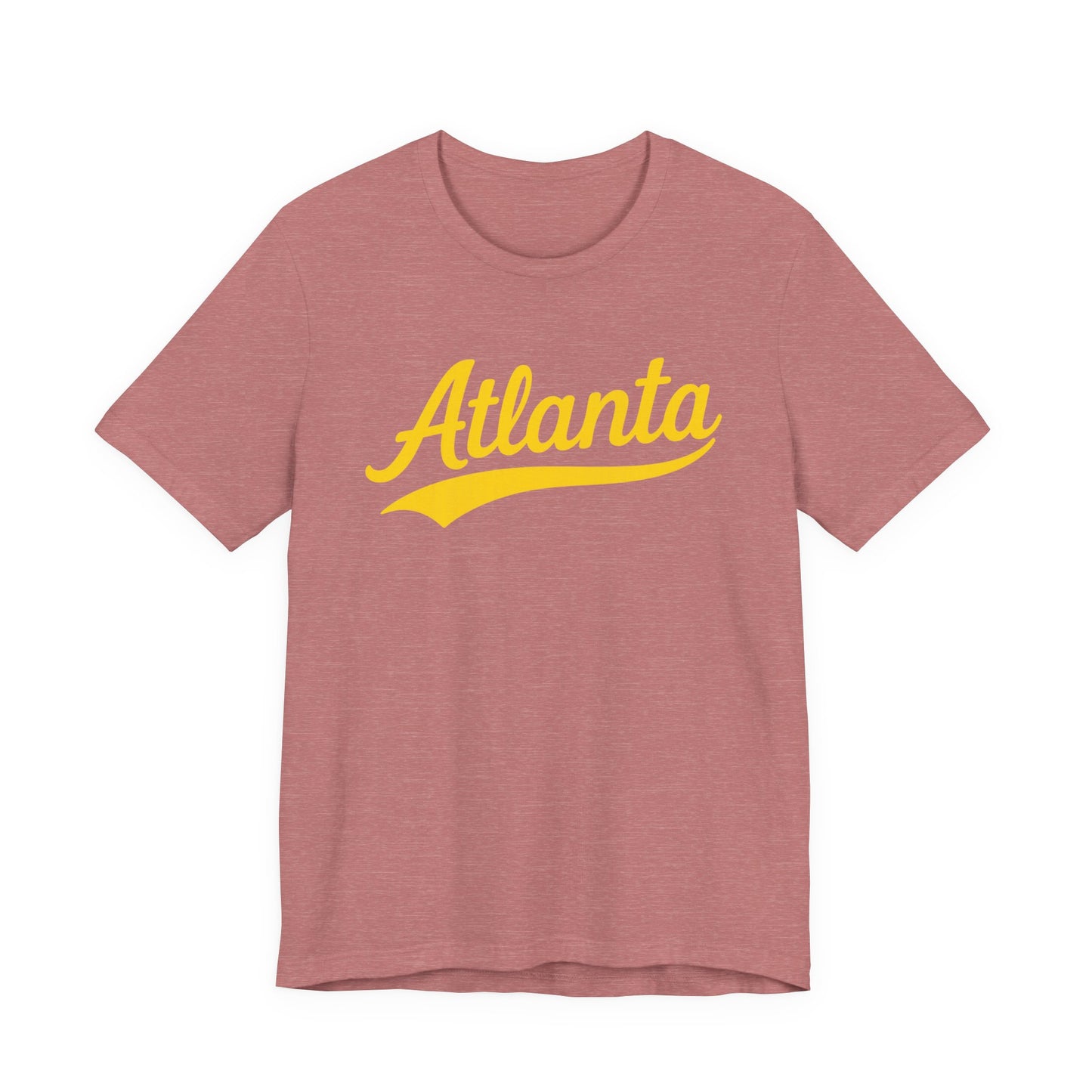 City Personalized Tshirt, Customized Gift Tee, Atlanta Yellow, Unisex Jersey Shirt, Travel Shirt