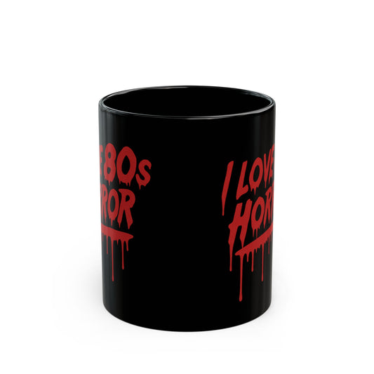 I Love 80's Horror coffee mug