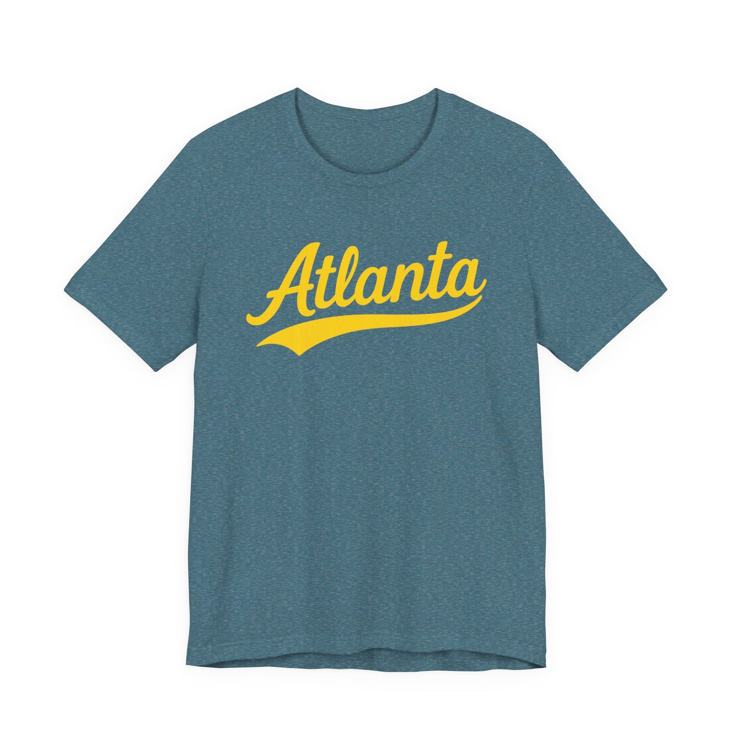 City Personalized Tshirt, Customized Gift Tee, Atlanta Yellow, Unisex Jersey Shirt, Travel Shirt