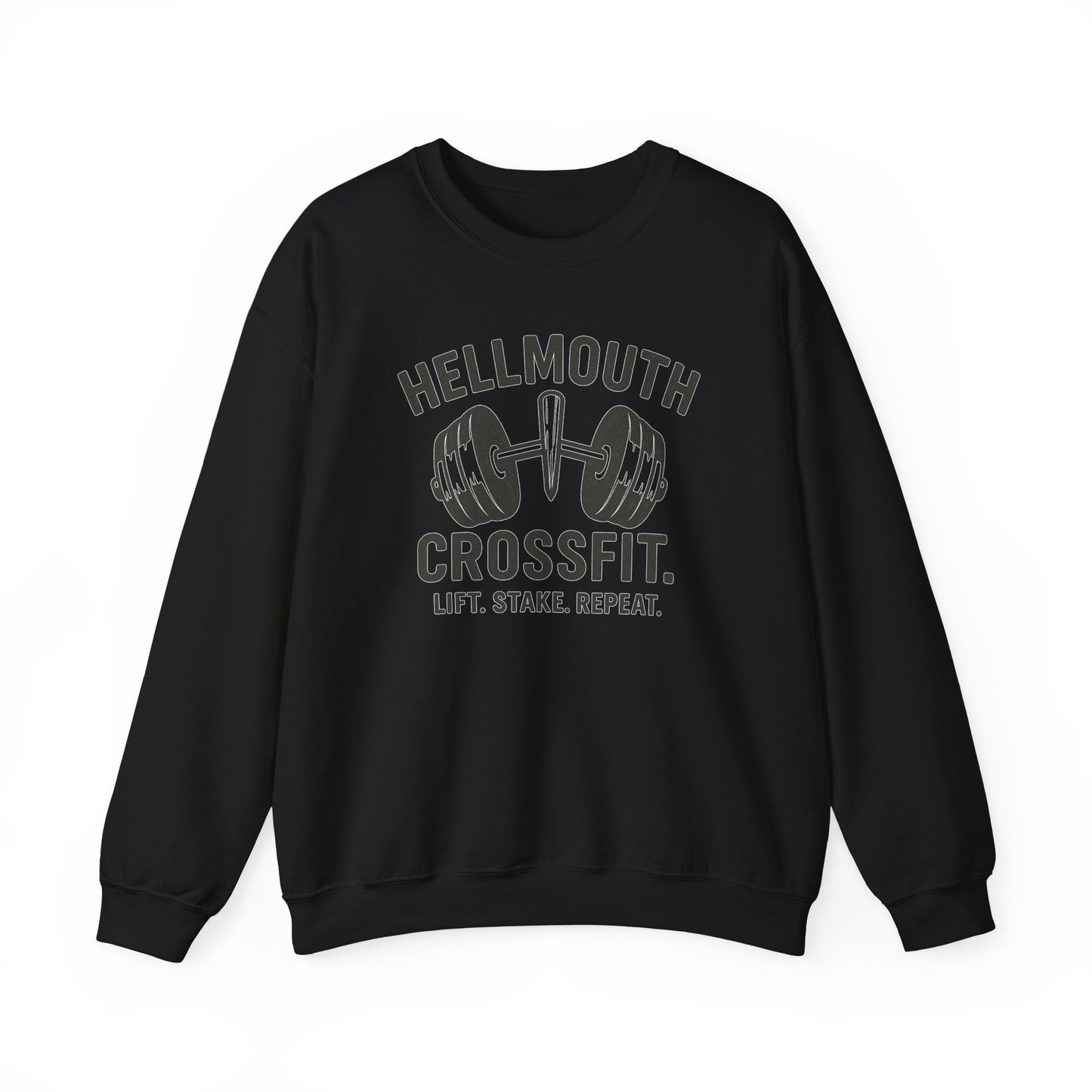 Hellmouth Crossfit Buffyverse Sweatshirt, Unisex Jumper, Sweater, Pullover, Workout Shirt, Fitness Top