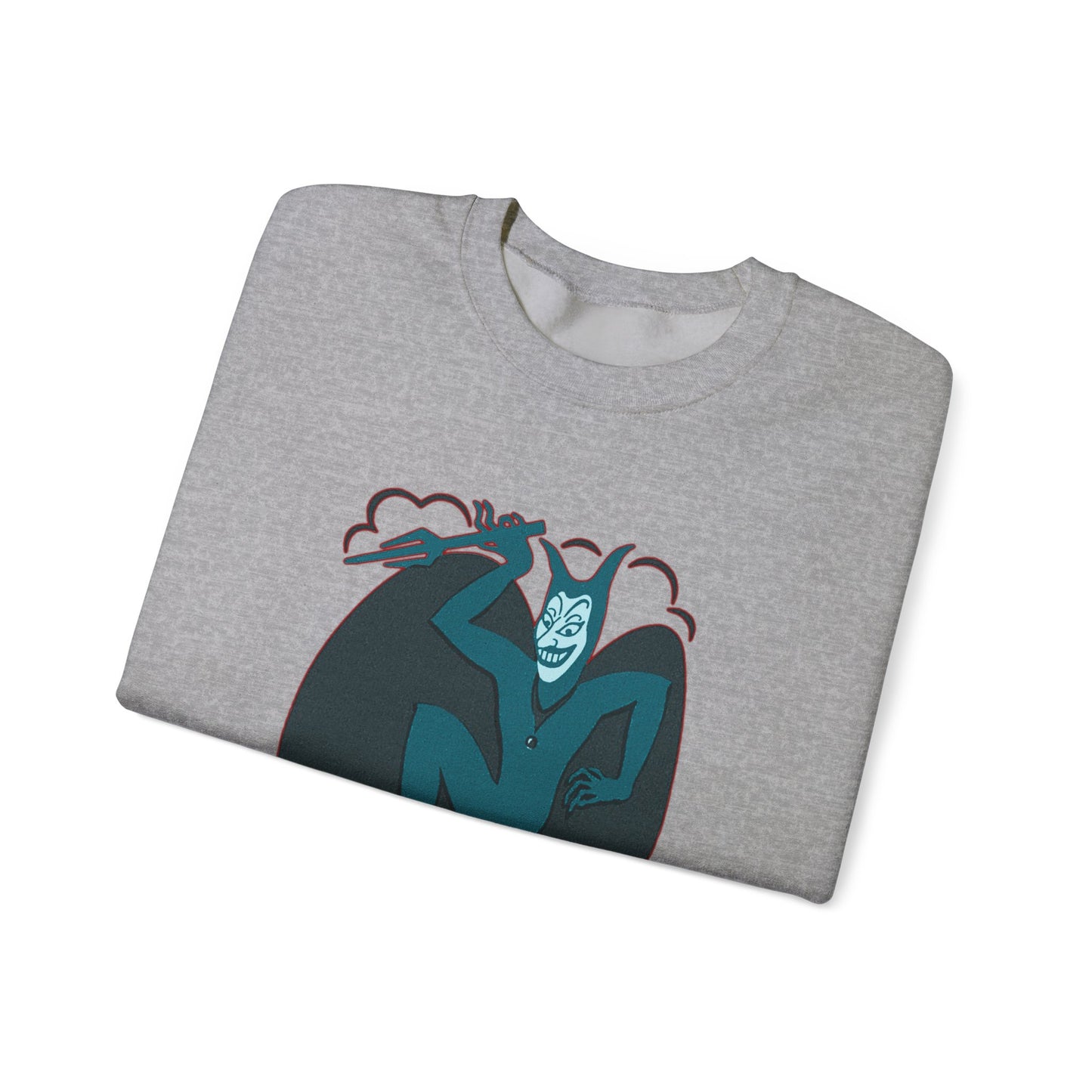 Vintage Devil Dancing Sweatshirt, Retro Demon Graphical Jumper, Devil Illustration Top, Gothic Devil Print Sweater, Demon Dance Pullover,