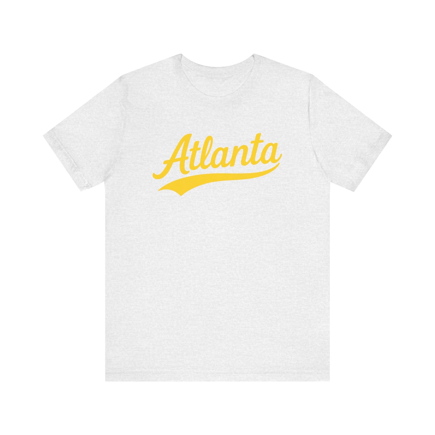 City Personalized Tshirt, Customized Gift Tee, Atlanta Yellow, Unisex Jersey Shirt, Travel Shirt
