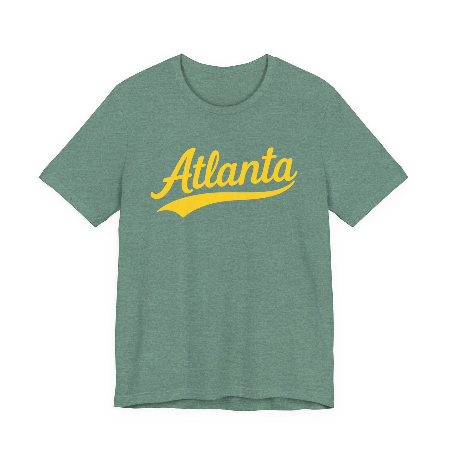 City Personalized Tshirt, Customized Gift Tee, Atlanta Yellow, Unisex Jersey Shirt, Travel Shirt