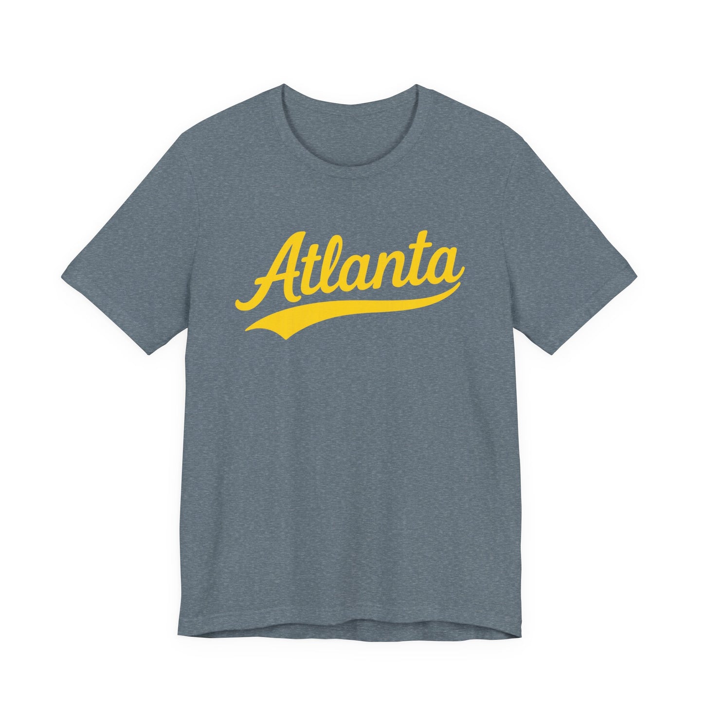 City Personalized Tshirt, Customized Gift Tee, Atlanta Yellow, Unisex Jersey Shirt, Travel Shirt