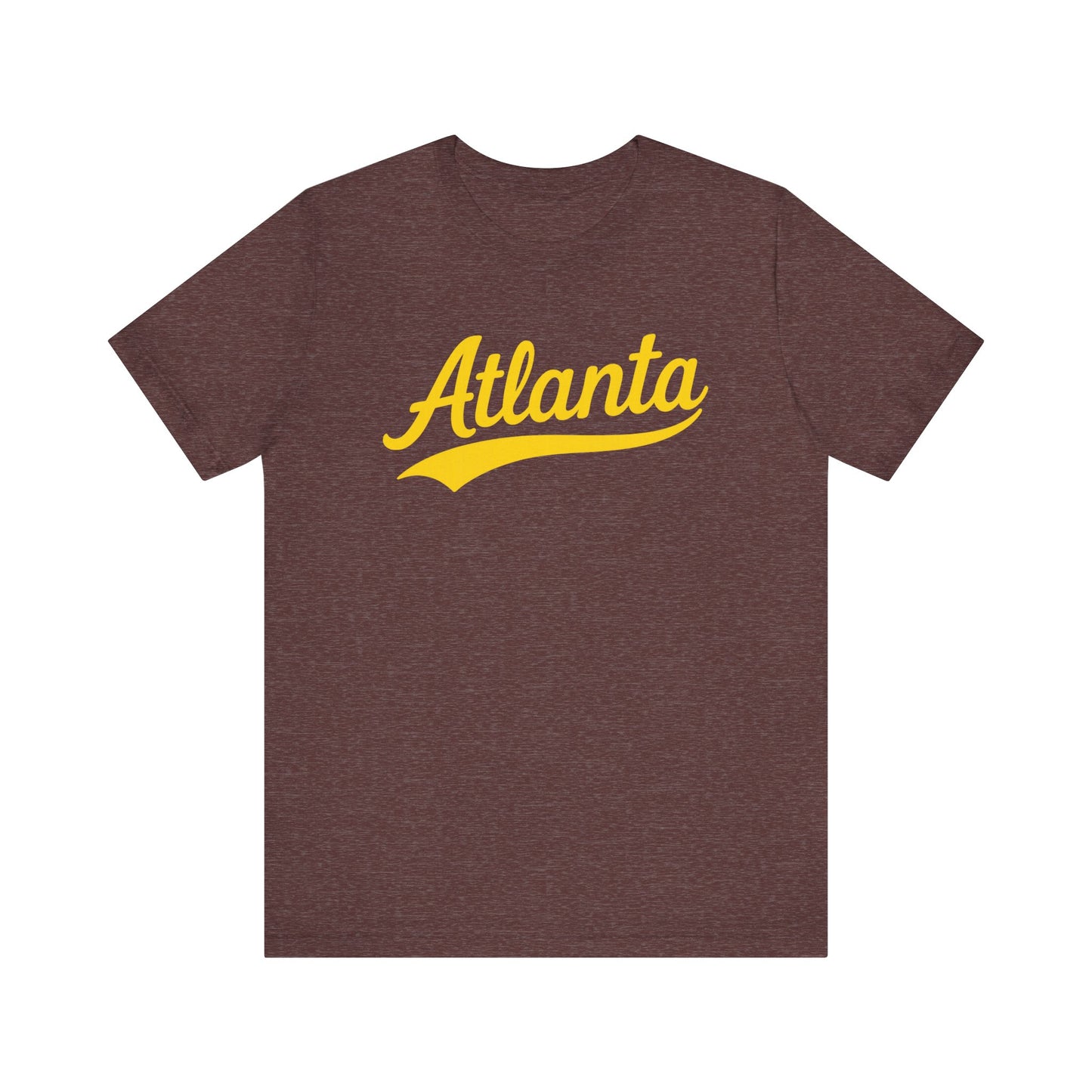 City Personalized Tshirt, Customized Gift Tee, Atlanta Yellow, Unisex Jersey Shirt, Travel Shirt