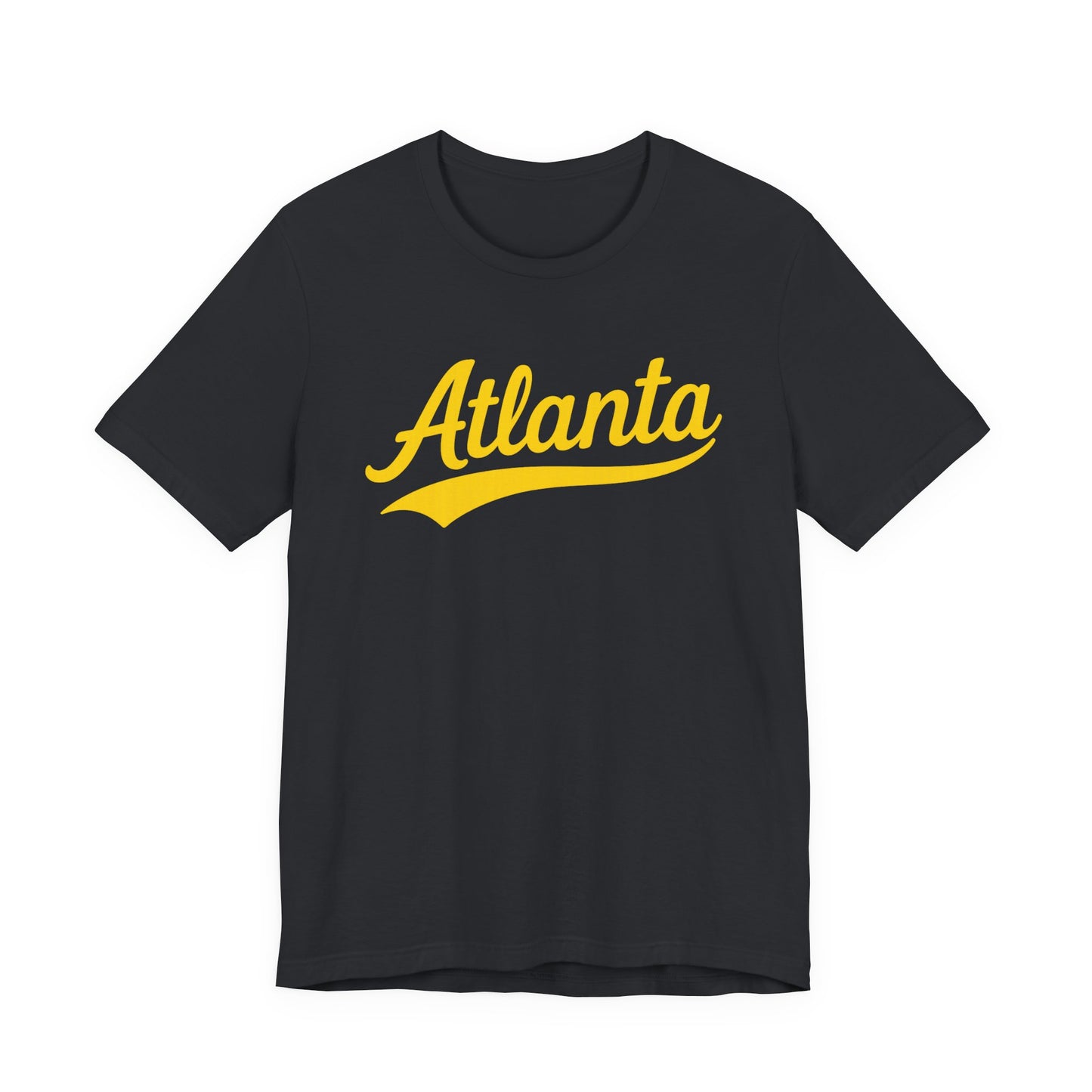 City Personalized Tshirt, Customized Gift Tee, Atlanta Yellow, Unisex Jersey Shirt, Travel Shirt