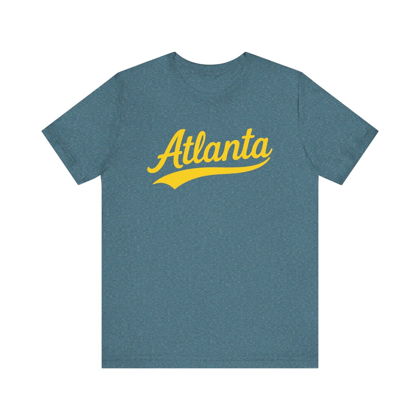 City Personalized Tshirt, Customized Gift Tee, Atlanta Yellow, Unisex Jersey Shirt, Travel Shirt