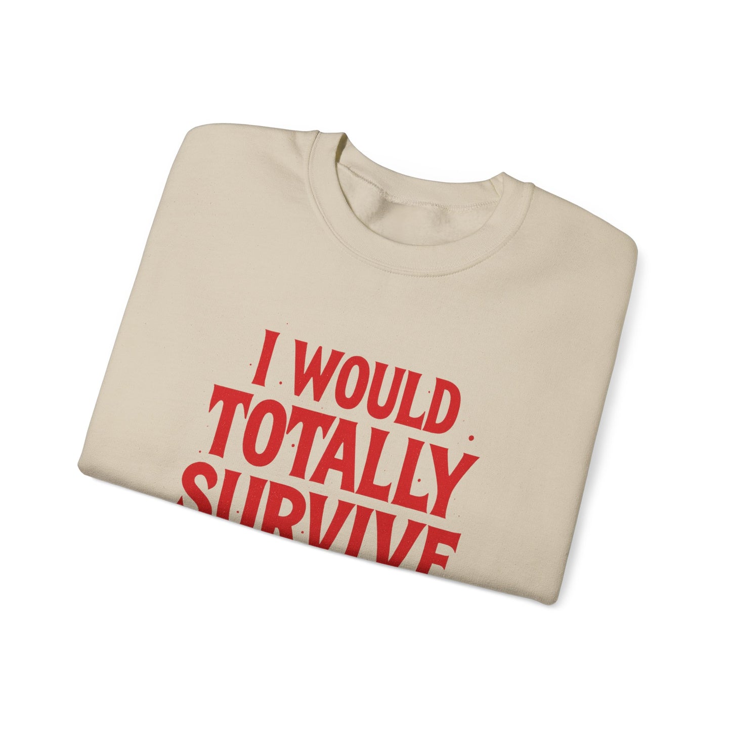 Horror Movie Survivor Sweatshirt, Halloween Crewneck Jumper, Scary Movie Fan Gift, Cozy Movie Night Top, Unisex Fleece Pullover, Horror Buff