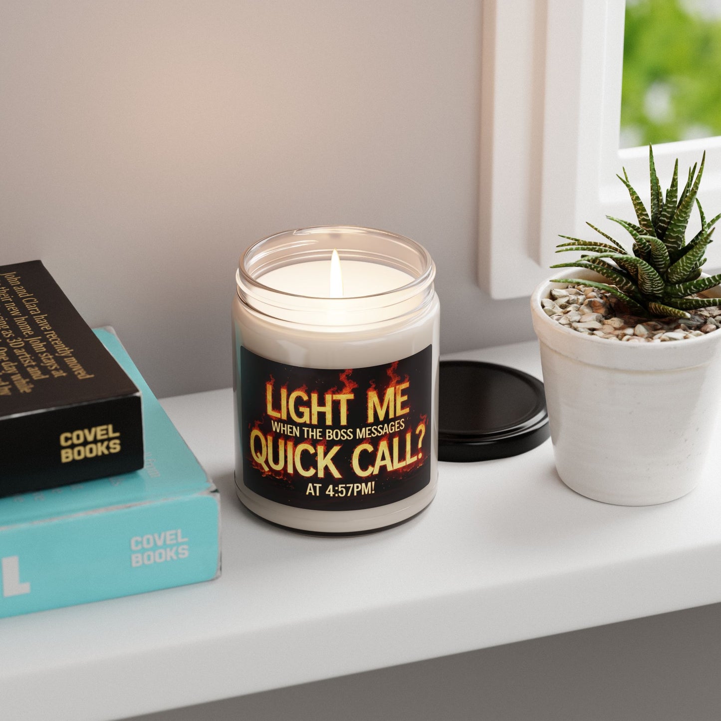 Light Me When the Boss Messages ‘Quick Call?’ at 4:57PM – GymFailz Soy Candle