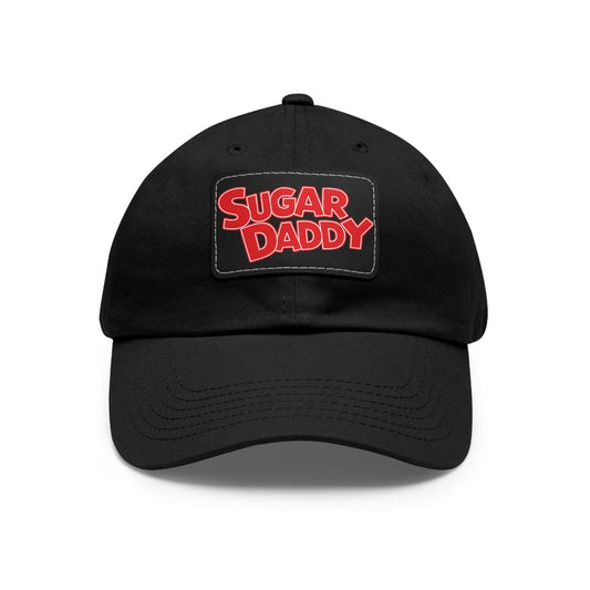Dad Hat, Sugar Daddy Funny Hat with Leather Patch, Father's Day Gift, Dad Cap, Baseball Cap, Funny Hat