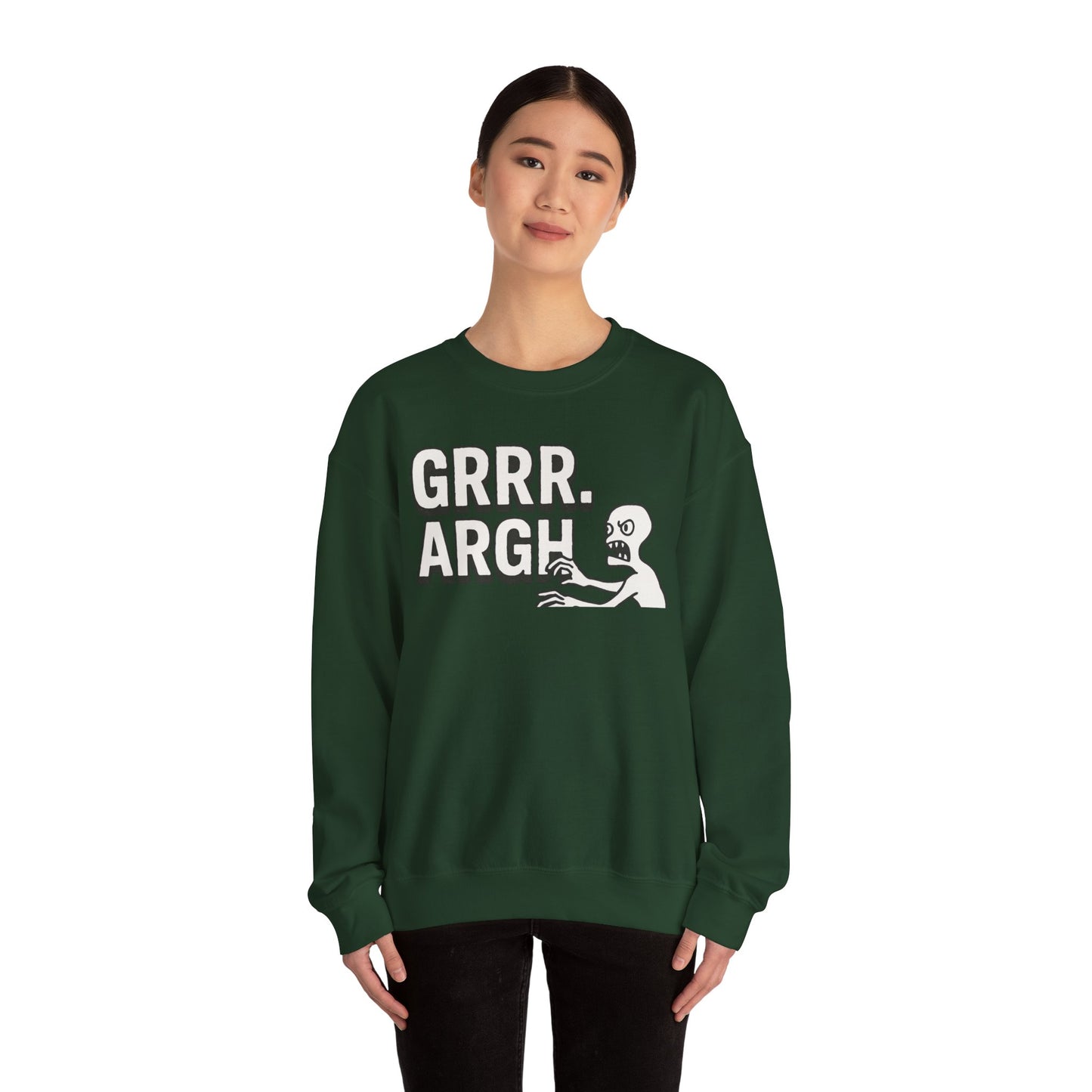 Buffyverse Sweatshirt, Grrr Argh Slayer Jumper, TV Show Fan Apparel, Cozy Crewneck Pullover, Cult Classic Clothing, Horror Fan Gift